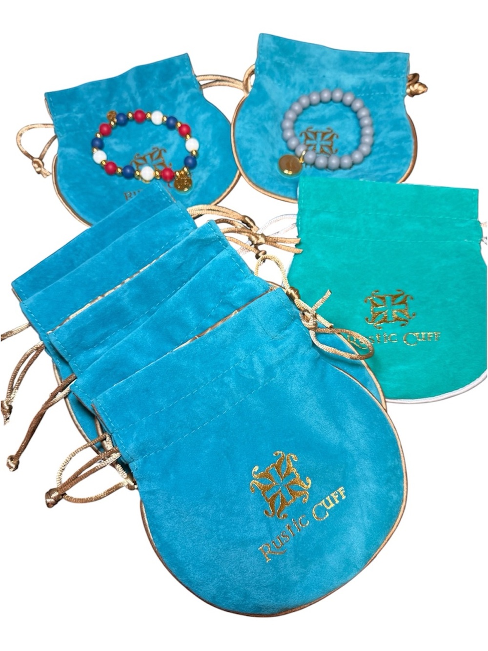 Rustic Cuff Okie & Americana Beaded Bracelet Set + 8 Bags